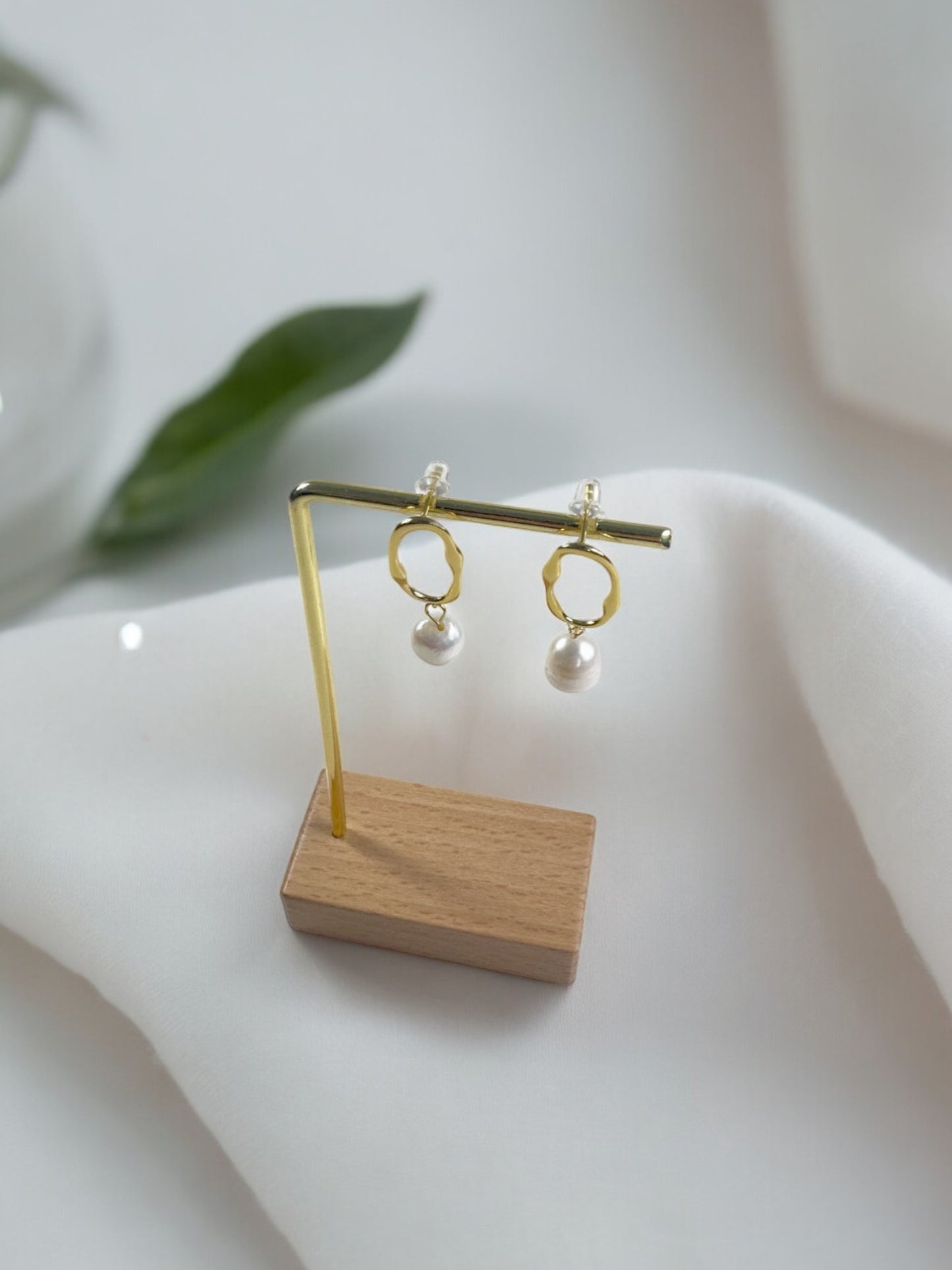 Adore Irregular Baroque Natural Pearl Earrings