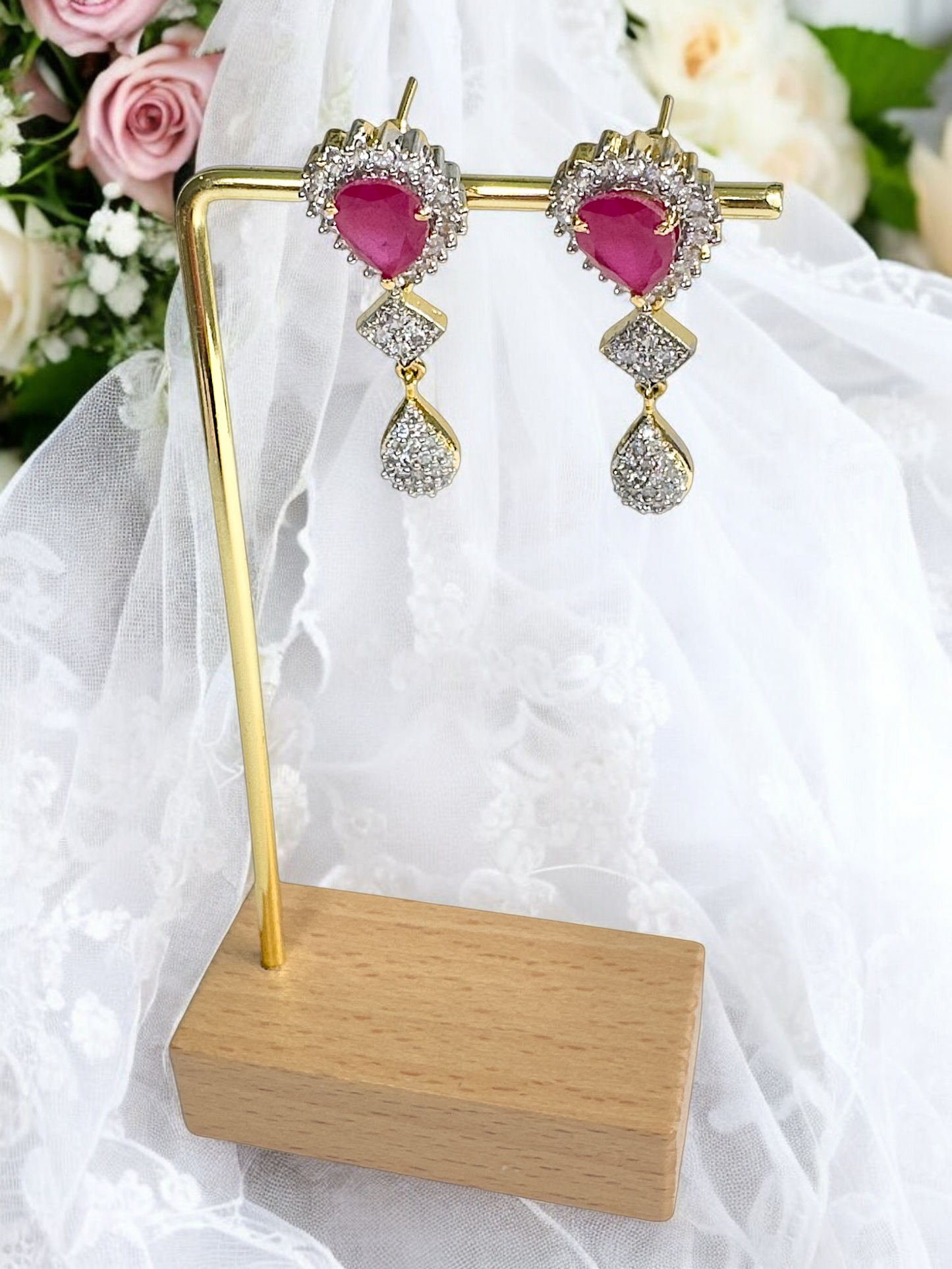 Nova Elegant Zircon Stone Drop earrings