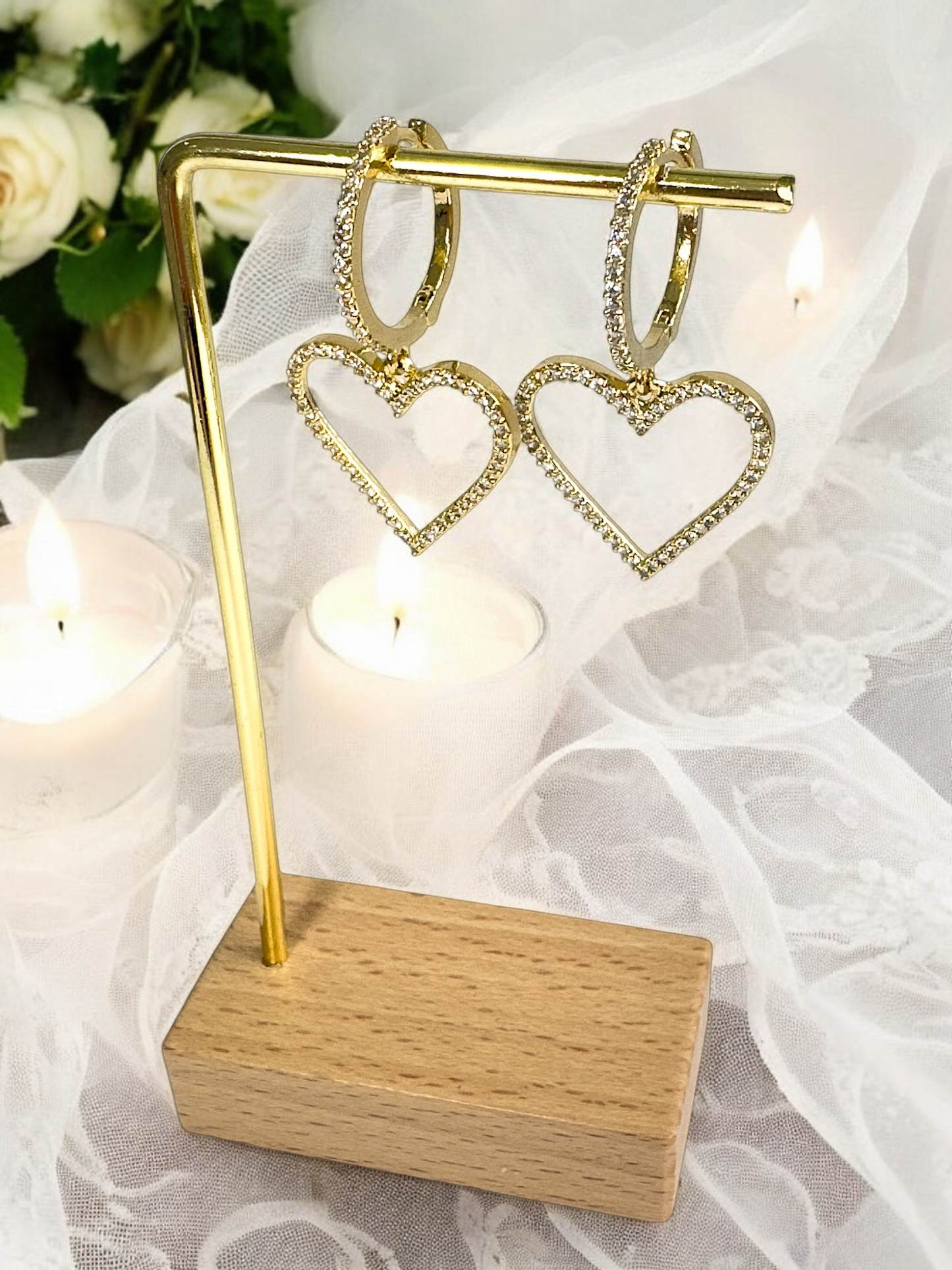 Amalia Heart Shaped Elegant Drop earrings