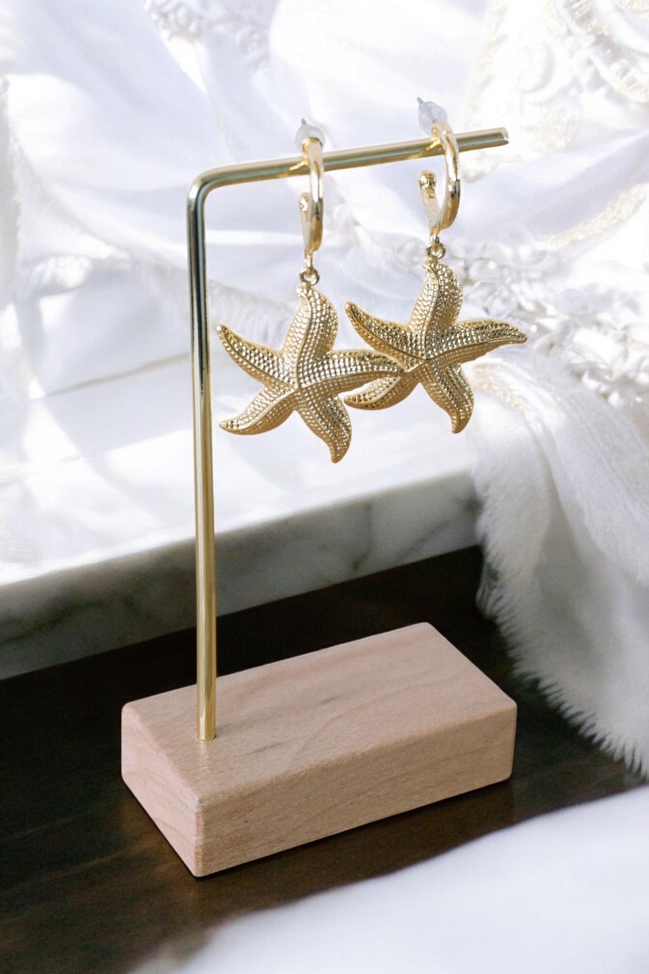Nerina Starfish Gold- Plated Earrings