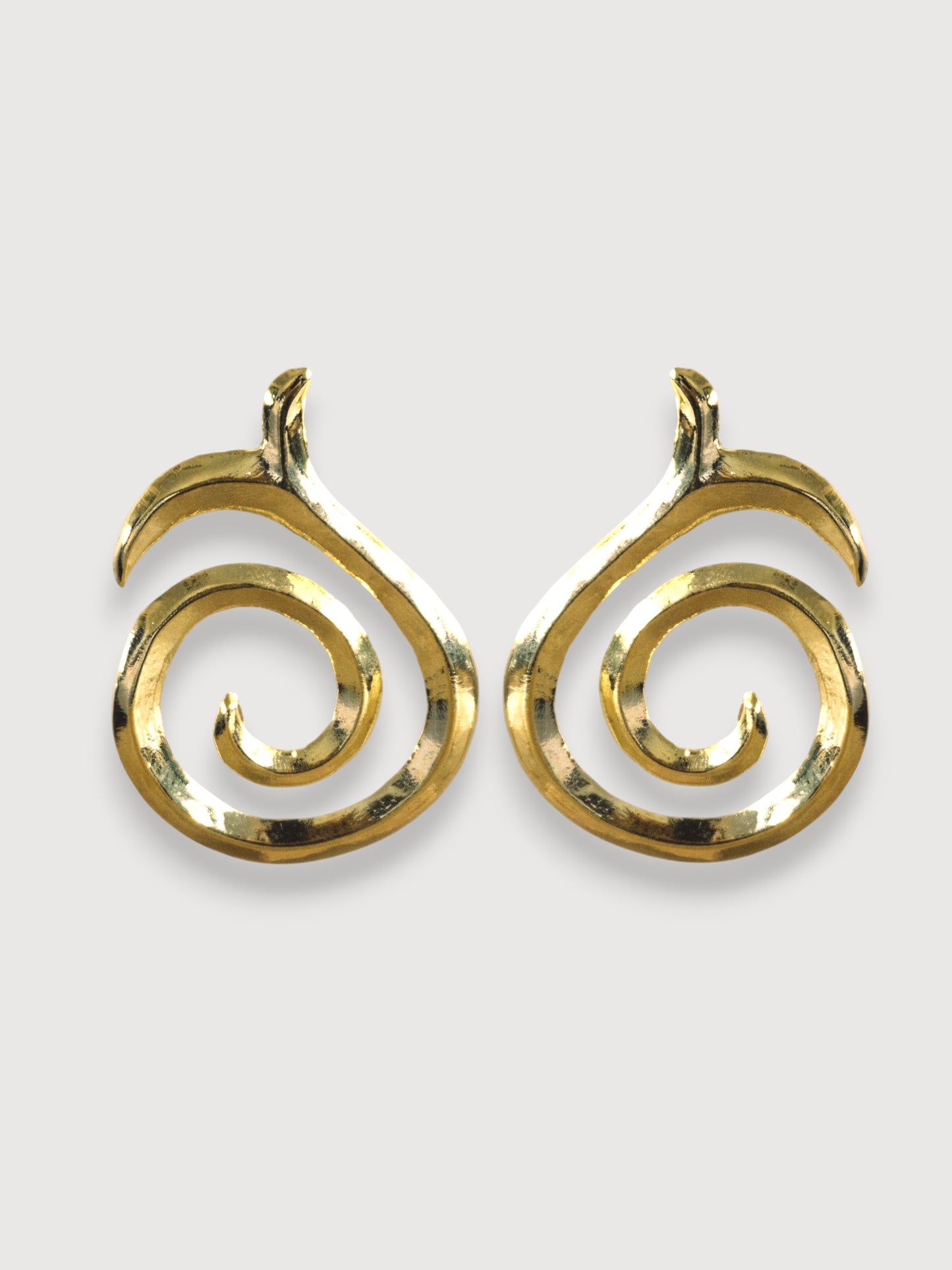 Alma Spiral Shaped Gold- Plated Earrings