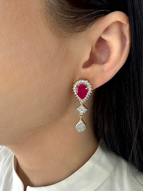 Nova Elegant Zircon Stone Drop earrings