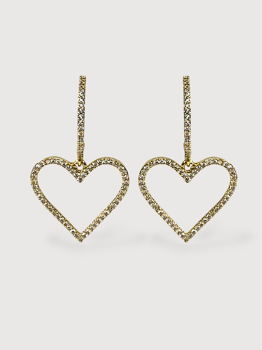 Amalia Heart Shaped Elegant Drop earrings