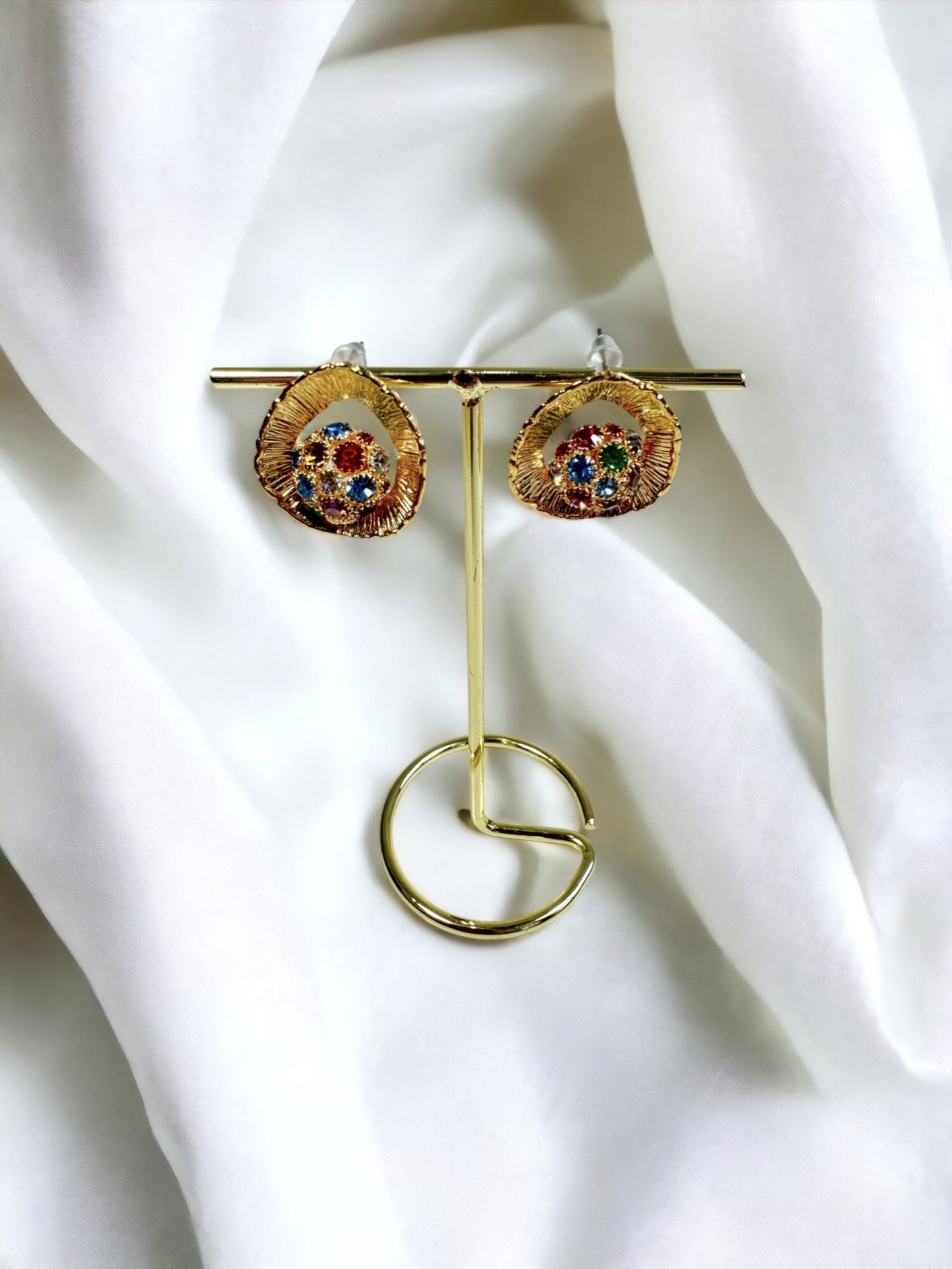 Chiara Zirconia Rainbow Earrings