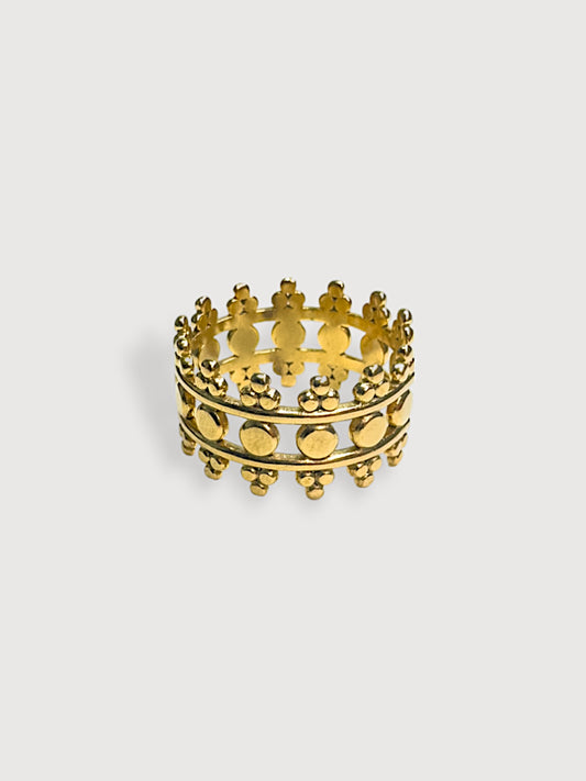 Astrid Stainless Steel Adjustable Ring