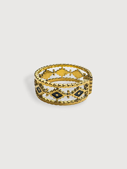 Veda Stainless Steel Adjustable Ring