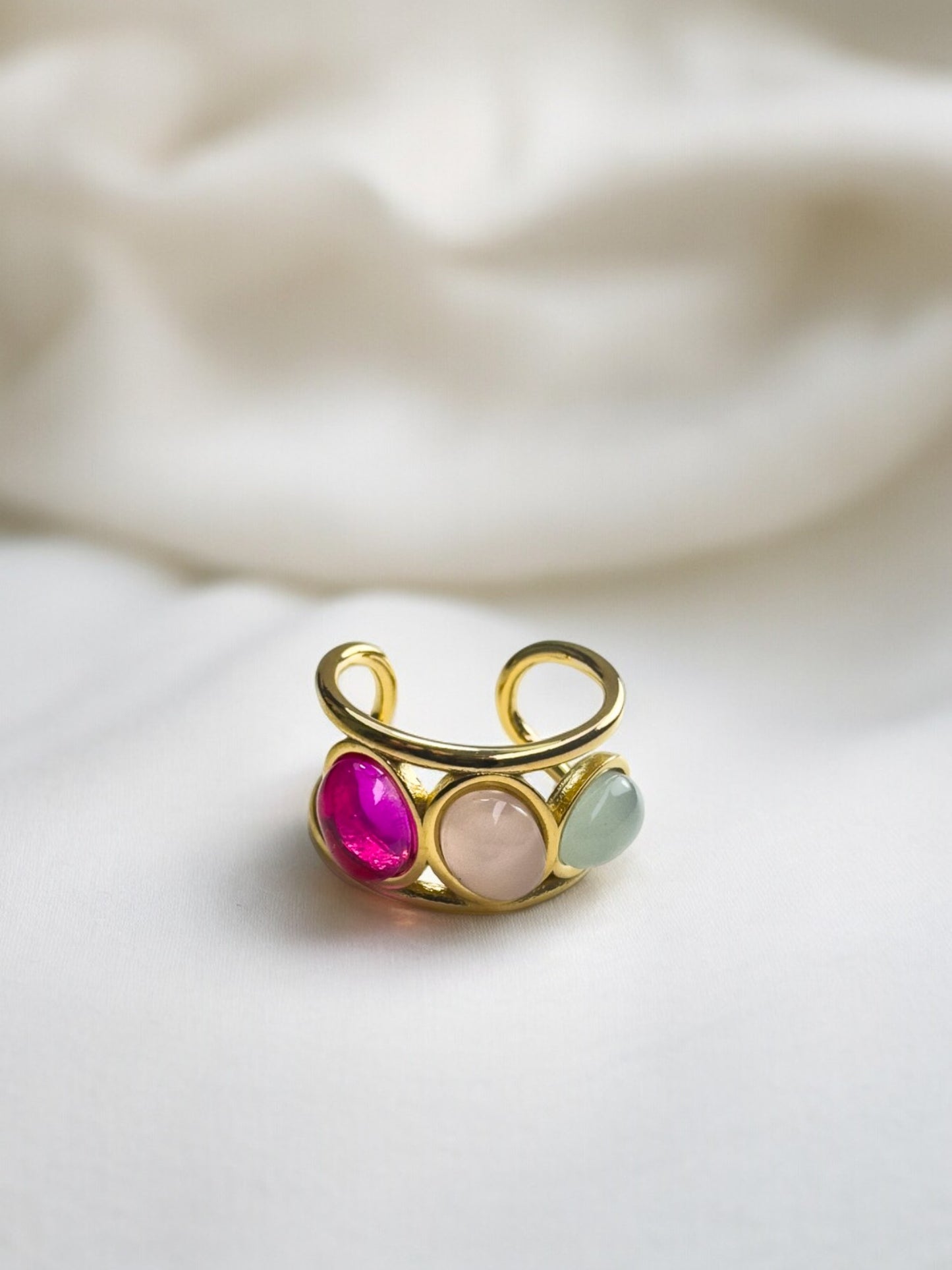 Skye Stainless Steel Adjustable Ring