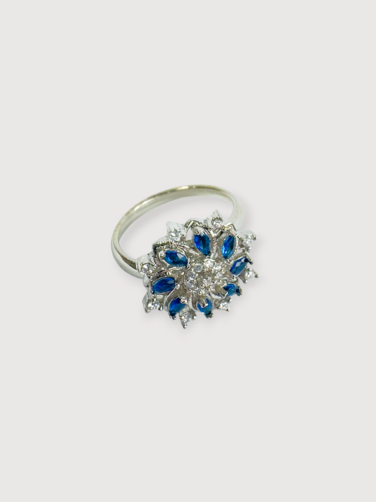 Fiore Blue Shades Adjustable Ring